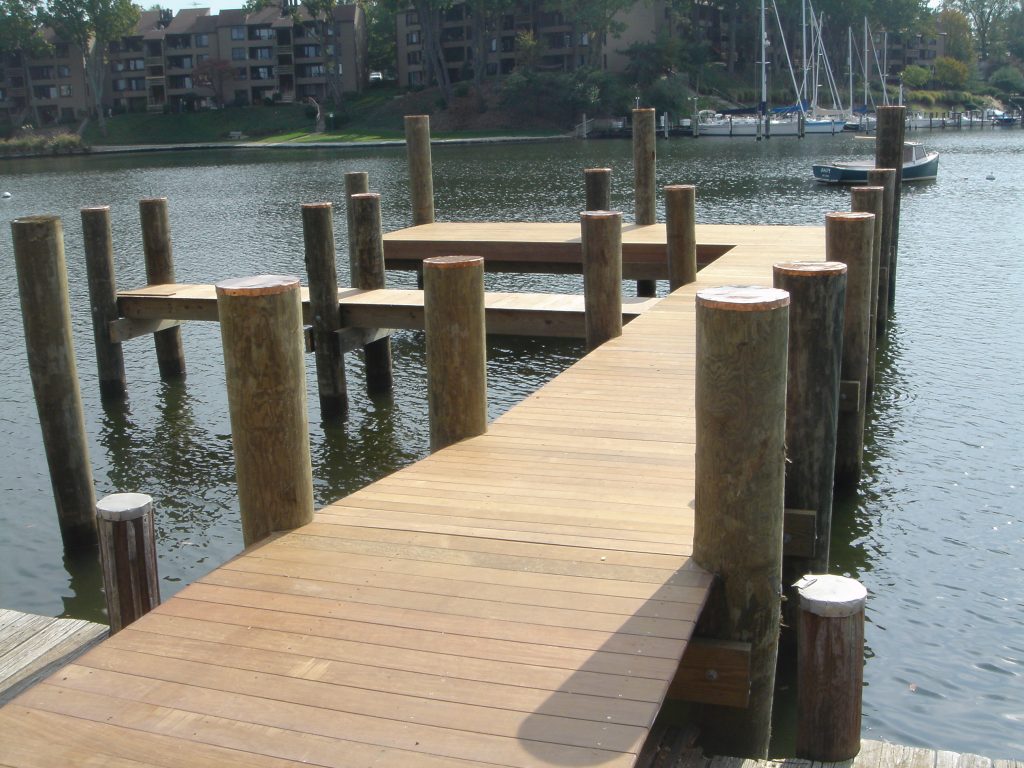 Boardwalk on dock