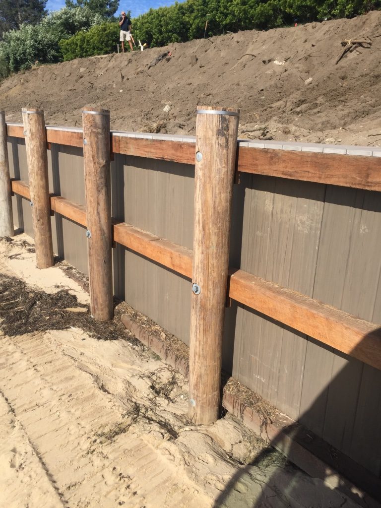 Wooden fence with posts